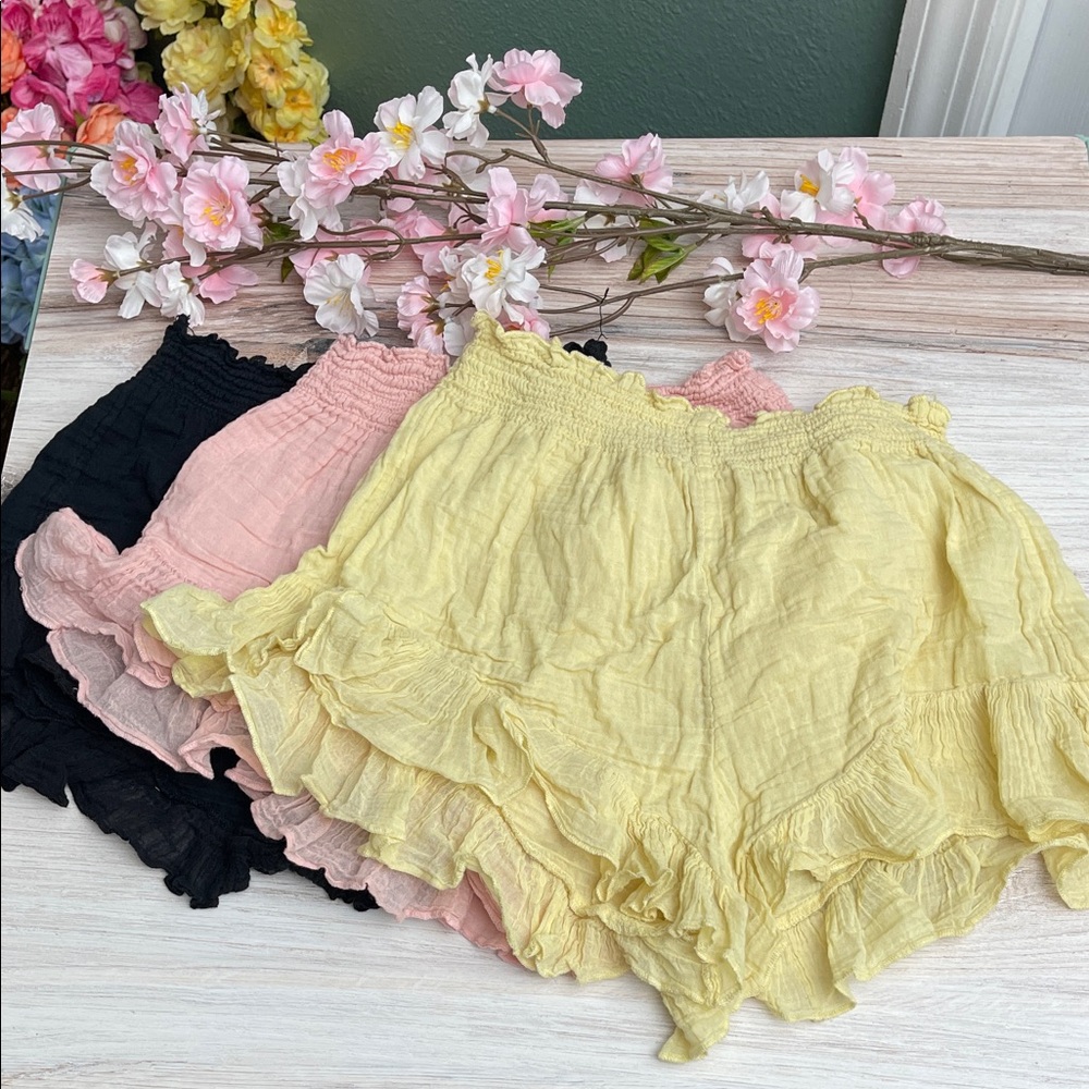 FREE PEOPLE Sleep shorts- Lot of 3 size xs